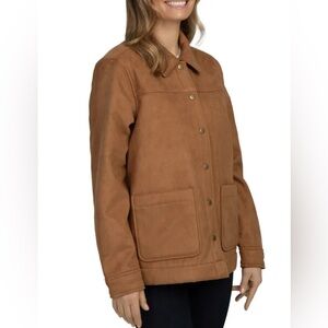 Boston Traders Ladies’ Faux Suede Trucker Jacket - size L(12-14)